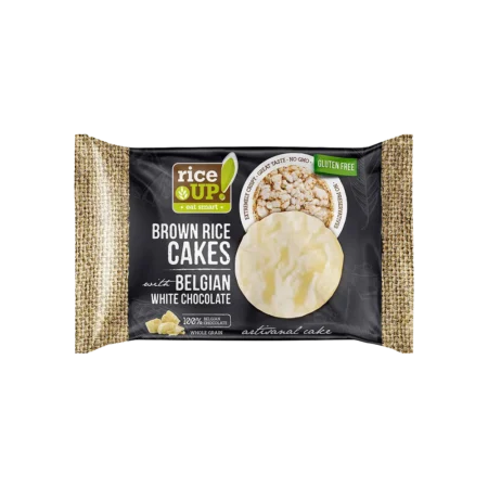 Brown Rice Cakes White Belgian Chocolate 30g