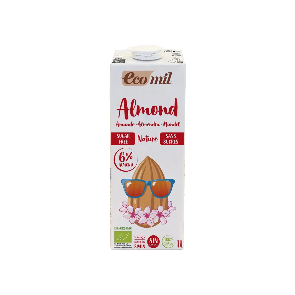 Ecomil-Almond-milk-sugar-free-Bio-1-L