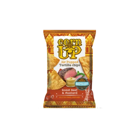 corn up tortilla roast beef and mustard chips